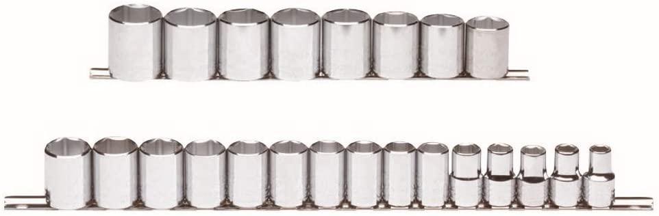 PROTO TOOLS J54209 SET SKT 1/2DR 23PC 6PT ME