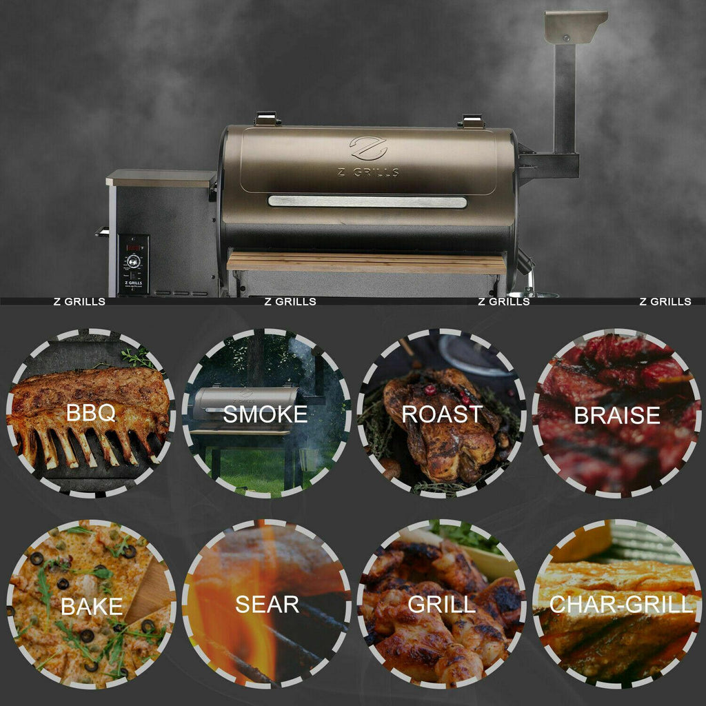 2021 Model Pellet Grill BBQ Smoker Outdoor CooZPG-550C