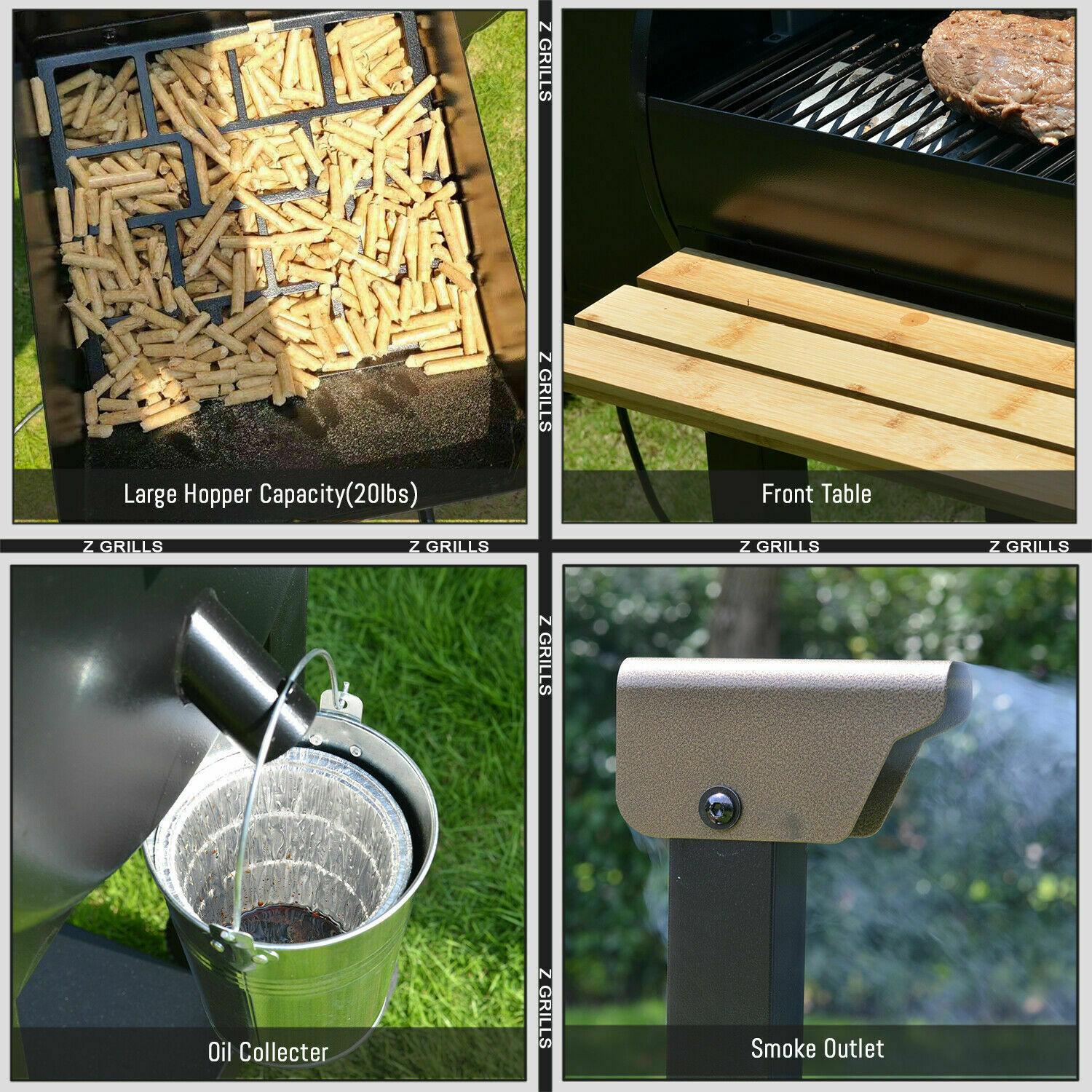 2021 Model Pellet Grill BBQ Smoker Outdoor CooZPG-550C