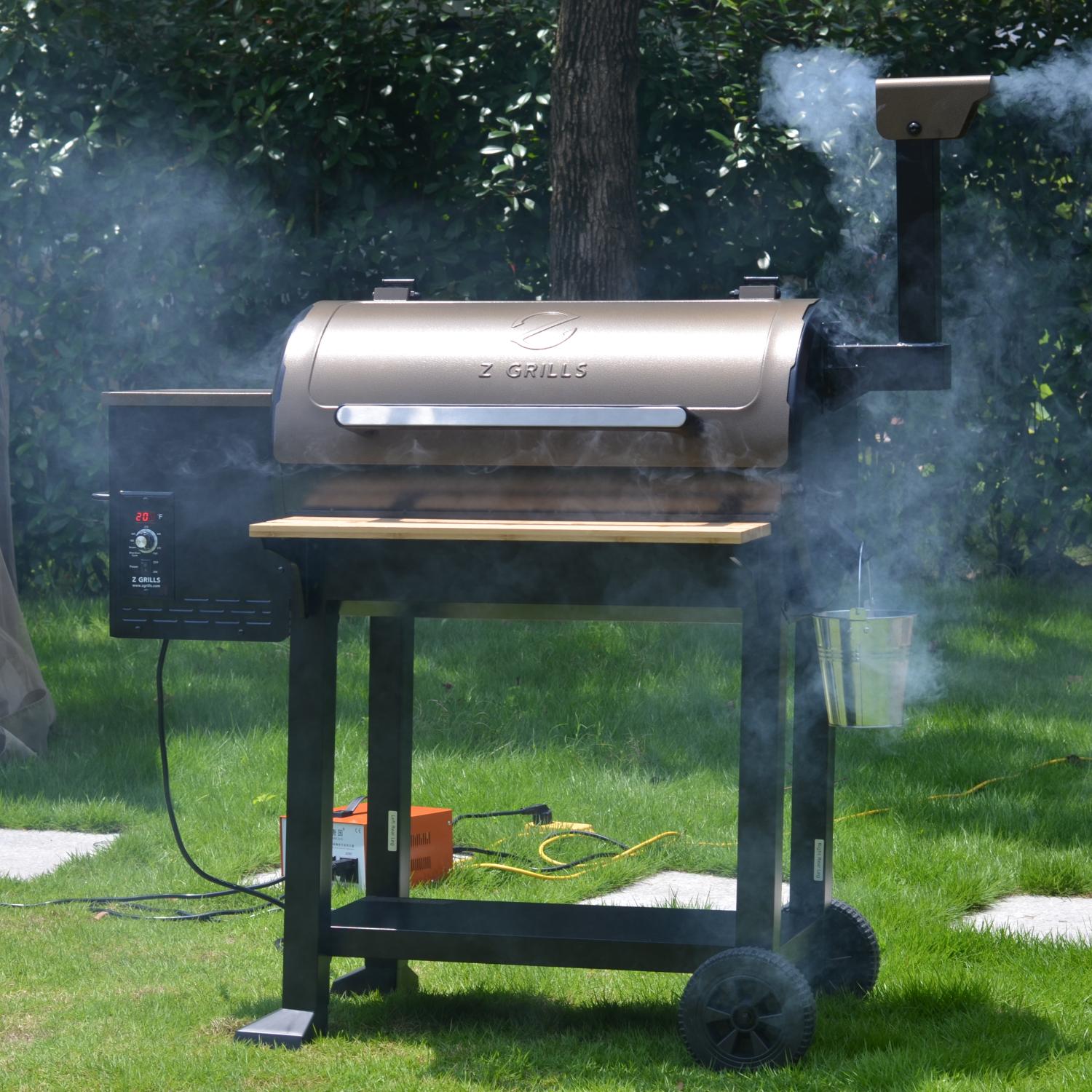 2021 Model Pellet Grill BBQ Smoker Outdoor CooZPG-550C