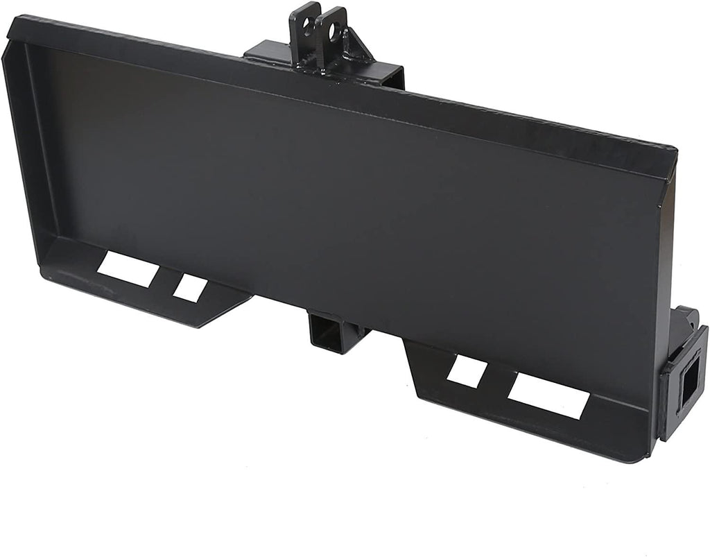 Universal 3 Point Attachment Adapter Adjustable Width Lift Arms From 8" to 43" For Skid Steer Trailer Hitch Front Loader Case