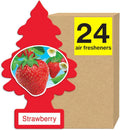 LITTLE TREES Air Fresheners Car Air Freshener. Hanging Tree Provides Long Lasting Scent for Auto or Home. Strawberry, 24 Air Fresheners