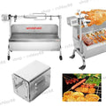 BBQ Rotisserie Grill Roaster Charcoal Roast Machine Charcoal Lamb Spit Roaster