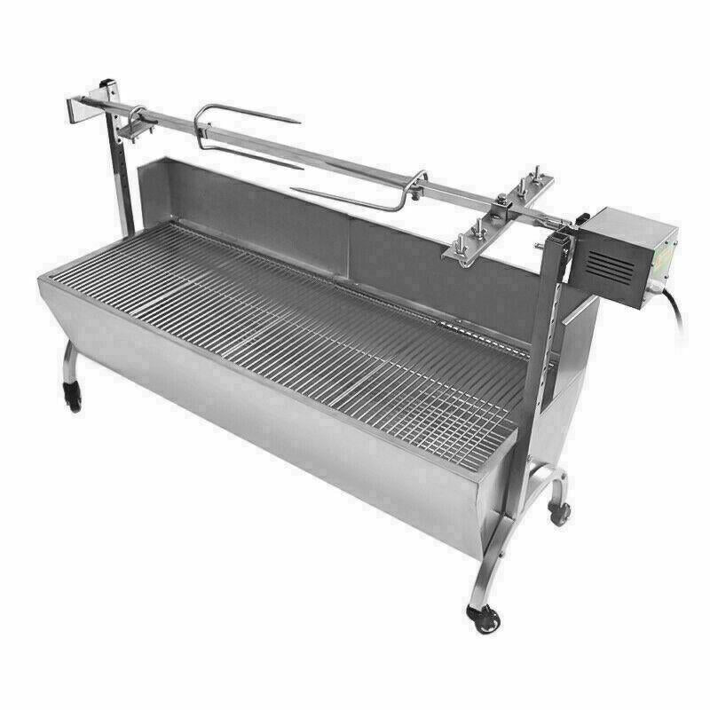 BBQ Rotisserie Grill Roaster Charcoal Roast Machine Charcoal Lamb Spit Roaster