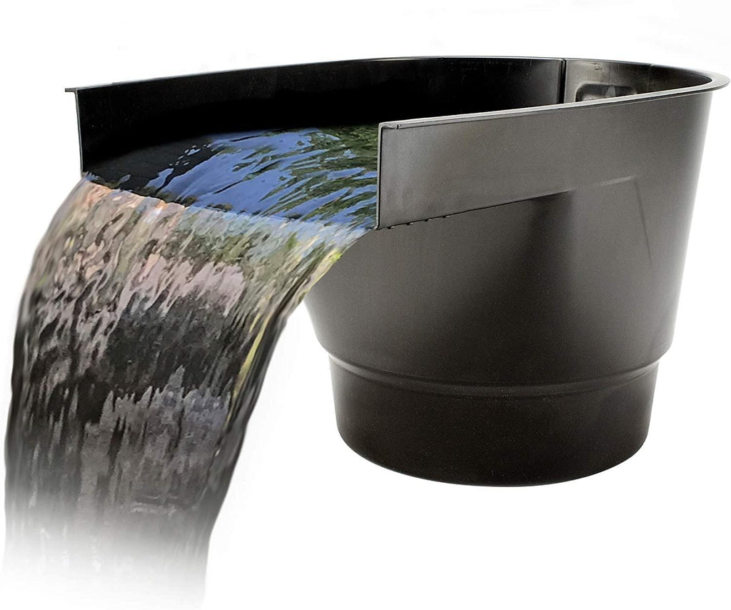 Aquascape Pond Filter and Waterfall Spillway, Efficient Mechanical and Biological Filtration, Compact | 77020,Black