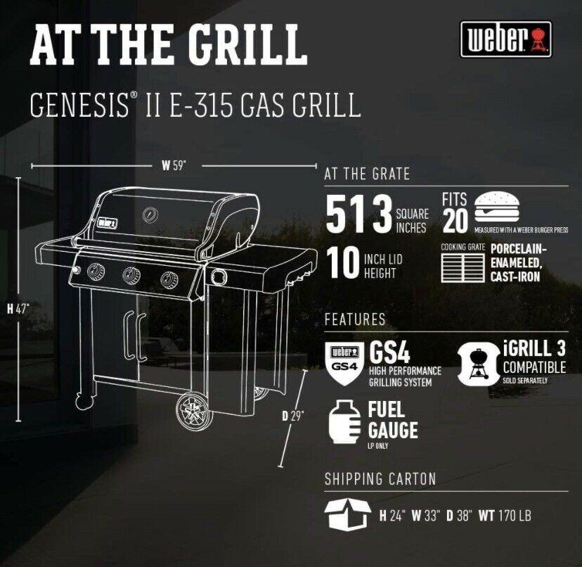 Genesis II E-315 Gas Grill