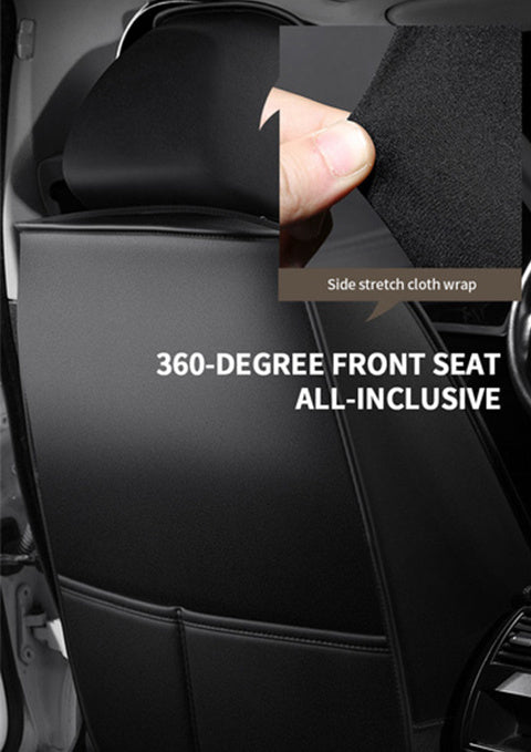 Upgrade Your Vehicle with 1pc of Luxury Car Seat Cover - Premium Faux Leather Car Seat Cushion Cover for Front &amp; Rear Seats!
