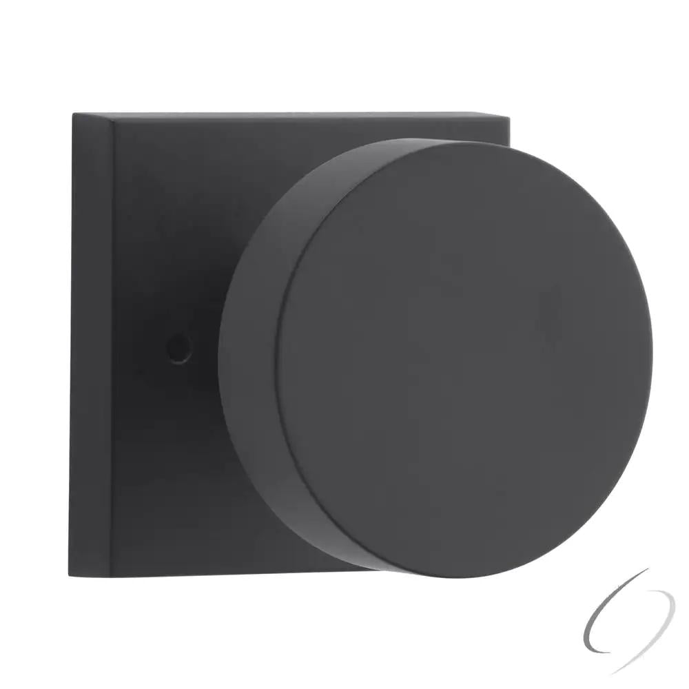 Reserve Contemporary Satin Black Square Bed/Bath Door Knob