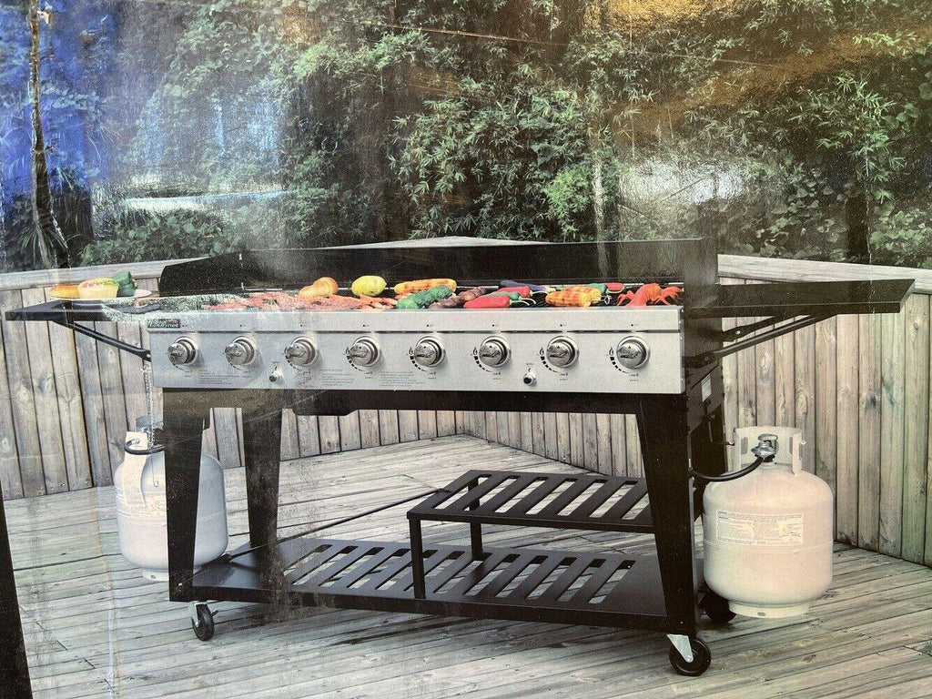 LarEvent 8-Burner 104,000 BTU Liquid Propane Gas Grill GB8000E