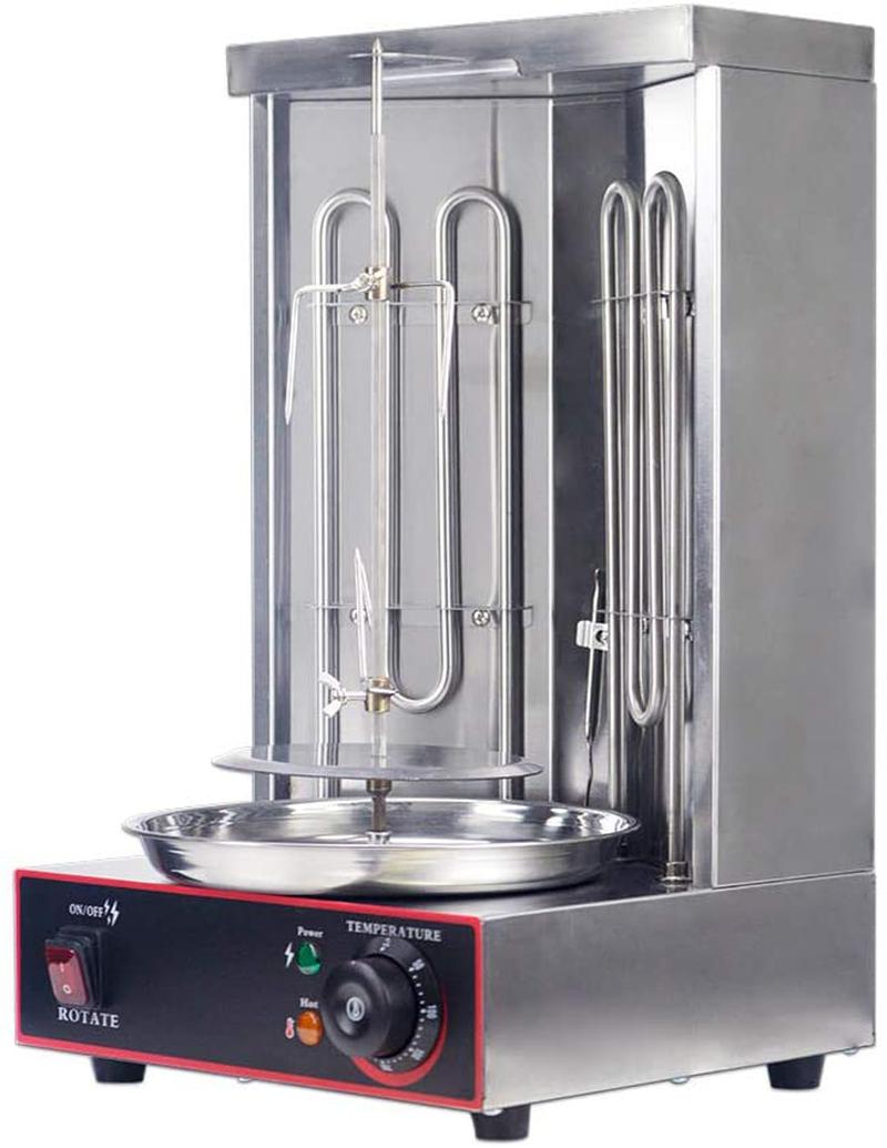Electric Vertical Broiler Shawarma Doner Kebab Gyro Grill Machine with Te