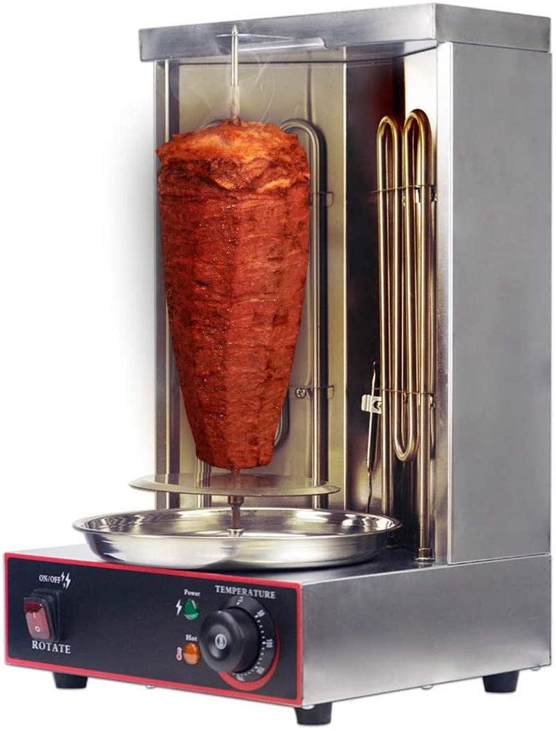 Electric Vertical Broiler Shawarma Doner Kebab Gyro Grill Machine with Te