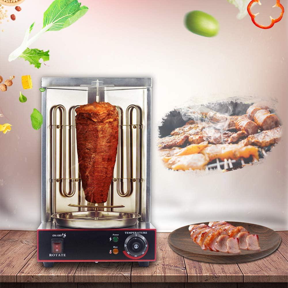 Electric Vertical Broiler Shawarma Doner Kebab Gyro Grill Machine with Te