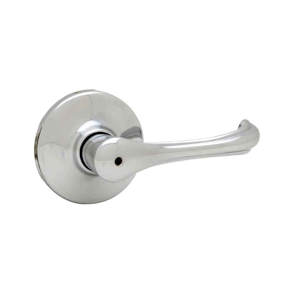 Dorian Polished Chrome Privacy Bed/Bath Door Lever