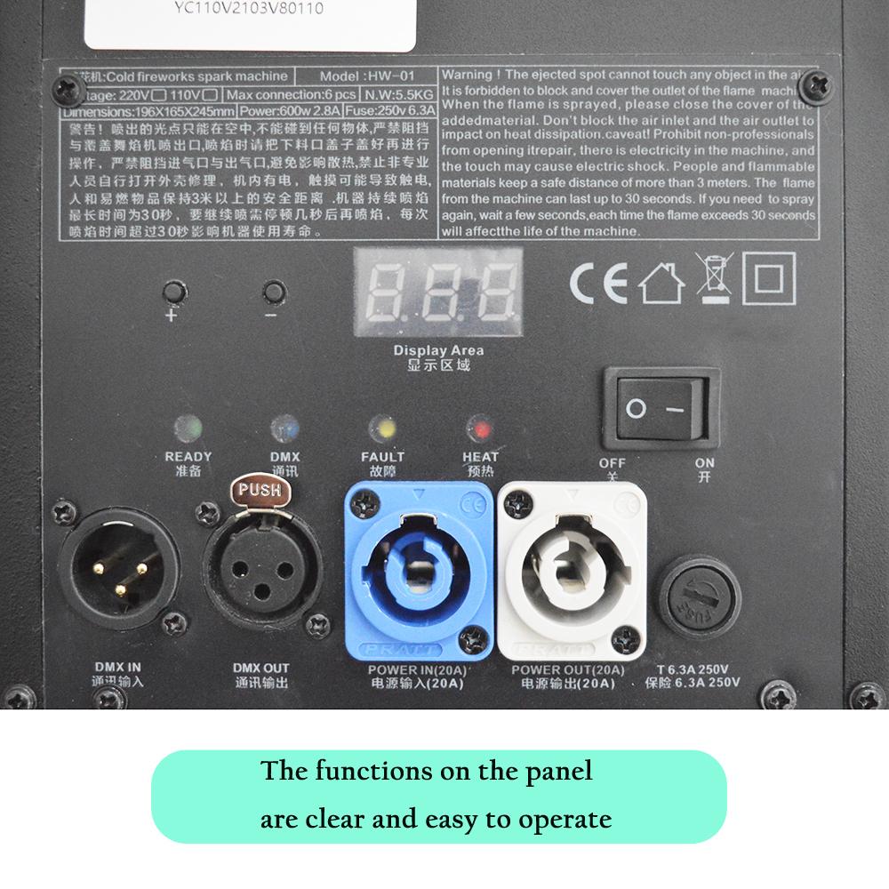 1pc 600W Cold Spark Firework Machine Special StaEffect Machine for StaDJ Disco
