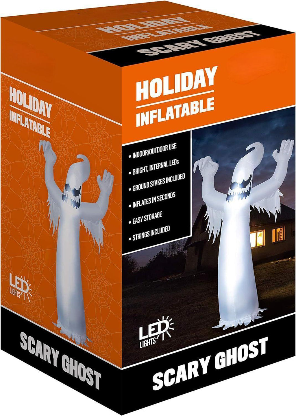 12 Ft Tall Halloween Inflatable Scary Spooky Ghost Inflatable Yard Decoration with Build-in LEDs Blow Up Inflatables for Halloween Party Indoor, Outdoor, Yard, Garden, Lawn Decorations
